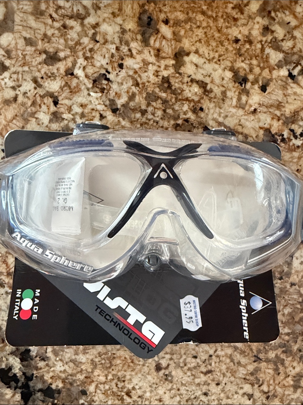 NWT Swim Goggles Aqua Sphere. 
180° panoramic vision 100% silicone skirt